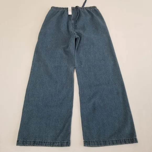 Steve Madden Denim Wide Leg Pull-On Pants Jeans Small NWT - Picture 6 of 7